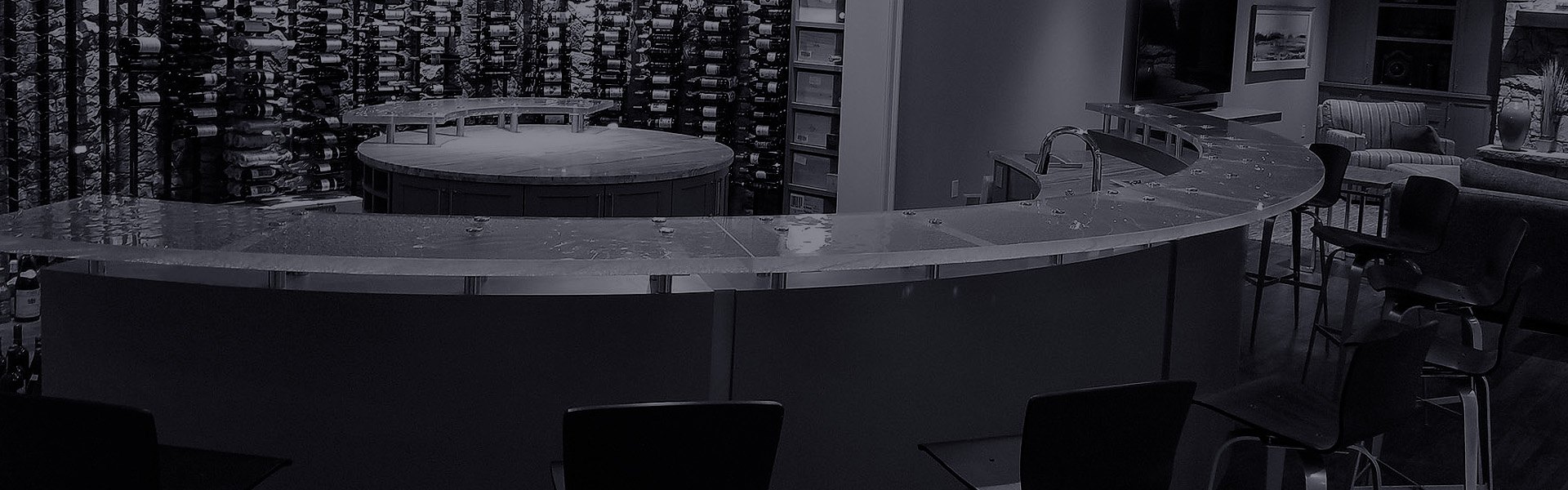 Raised Glass Bar Tops