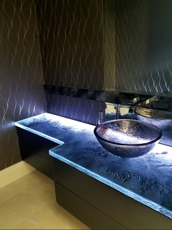 BATHROOM GLASS COUNTERTOP (BC832)