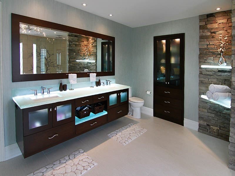 Bathroom glass countertop (BC33)