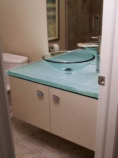 Bathroom glass countertop (BC36)