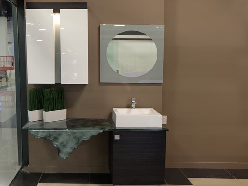Bathroom glass countertop (BC48)