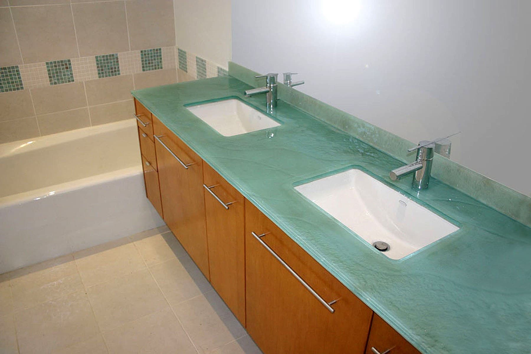 Textured glass countertop, colored (BC26)