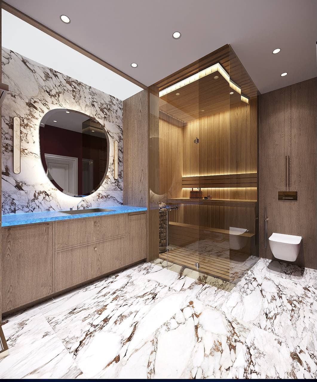 Bathroom Glass Countertop (BC894)