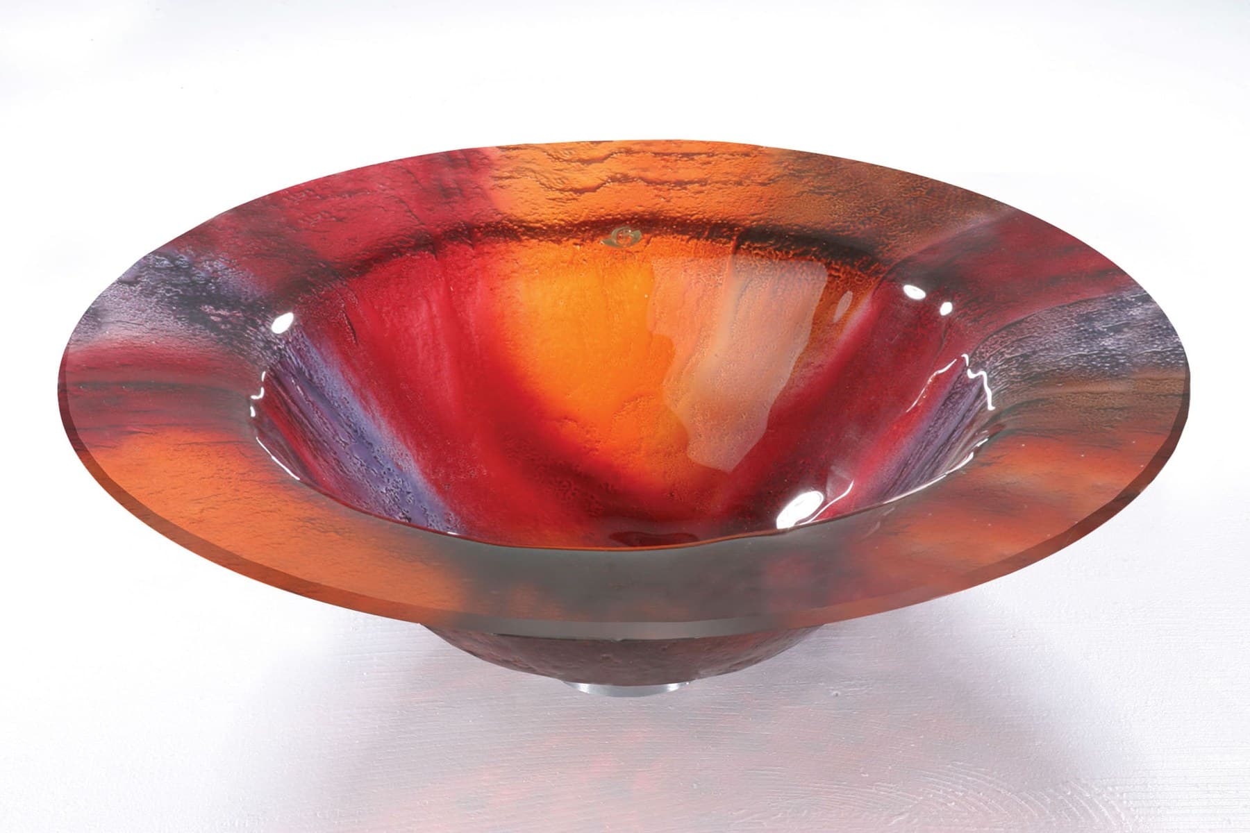 Glass Vessel - "Diamond" (Multicolored) (GVS10)