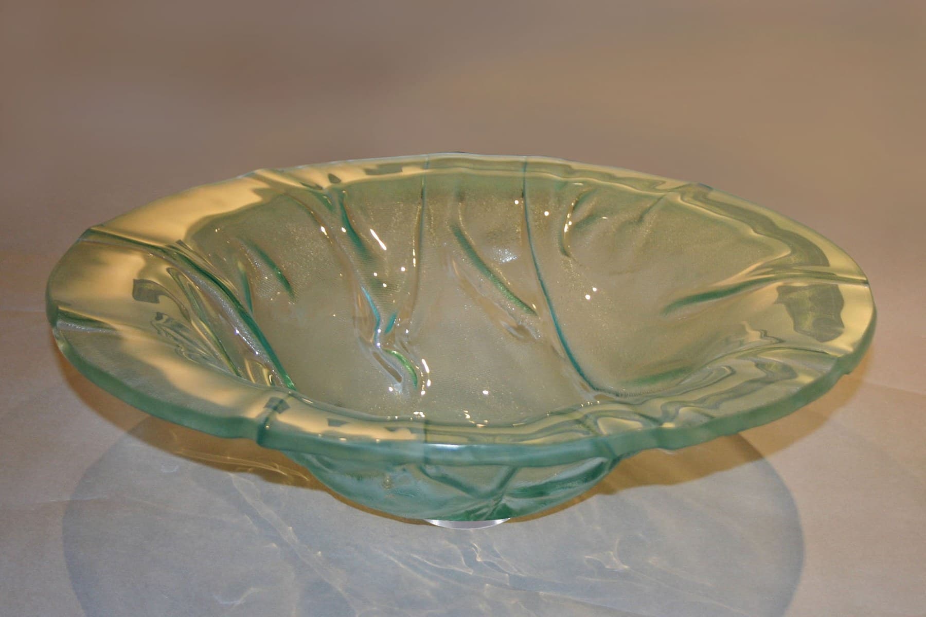 Glass Vessel - "Folded Glass" (Clear) (GVS11)