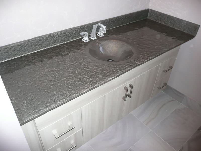 INTEGRATED TEXTURED GLASS SINK (IS38)