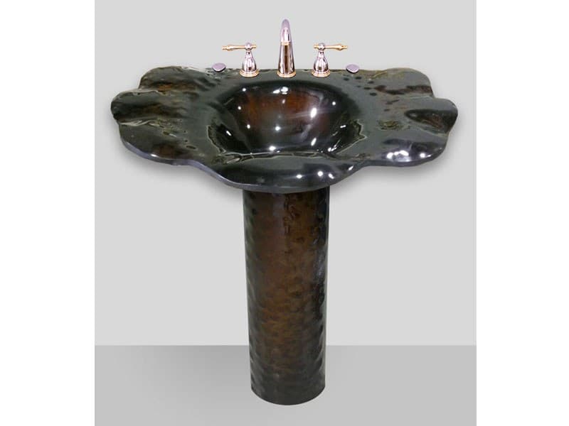 Glass Sink - "Oyster" (Brown Translucent) (PDS9)
