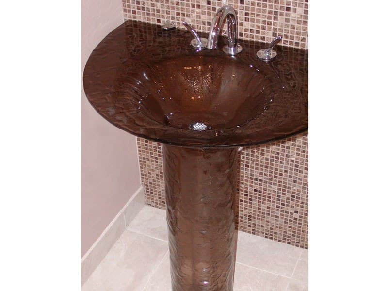 Glass Sink - "Half-Moon" (Bronze) (PDS12)