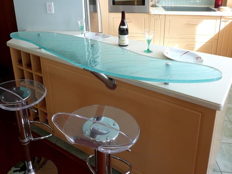 RAISED GLASS BAR TOP (RB104)
