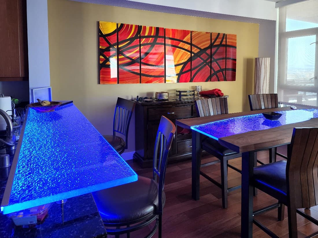 RAISED GLASS BAR TOP (RB50)
