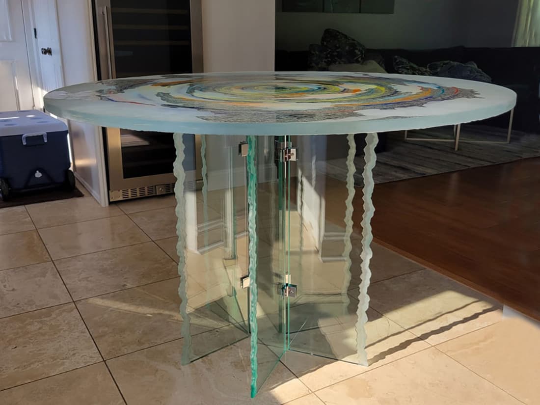 Console Glass Table (FRT218)