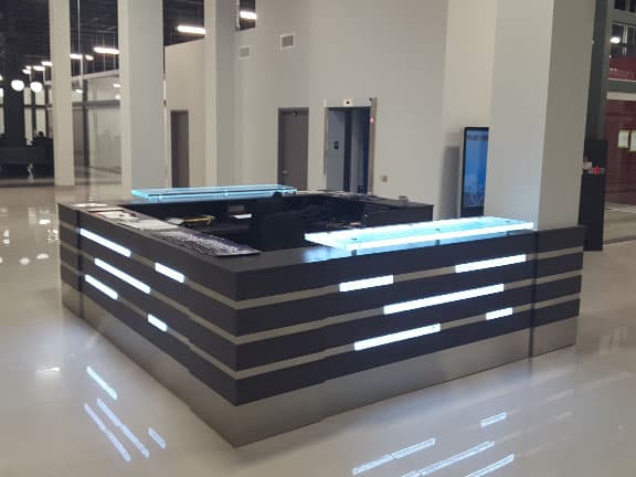 Office Desk with Glass Countertops (FRT40)