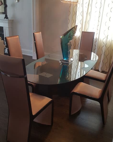 Office Desk with Glass Countertops (FRT53)