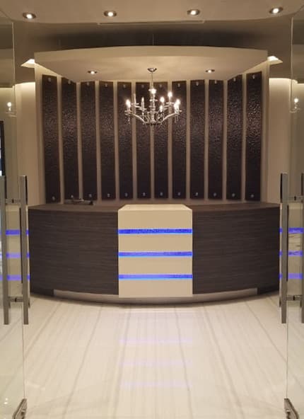 Reception Glass Desk (FRT54)
