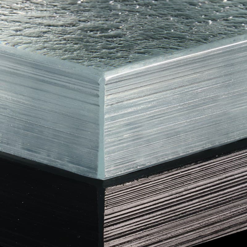 Brushed polished edge (clear)