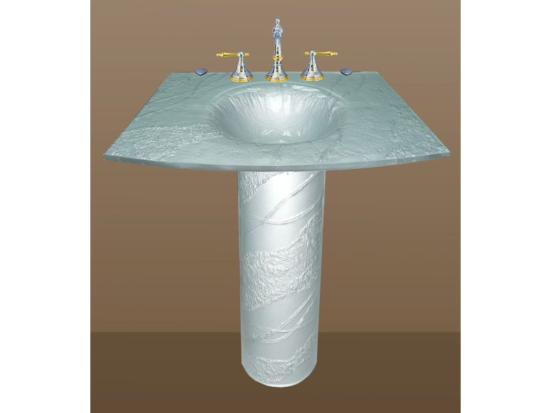 Goldstream pedestal (bright silver)