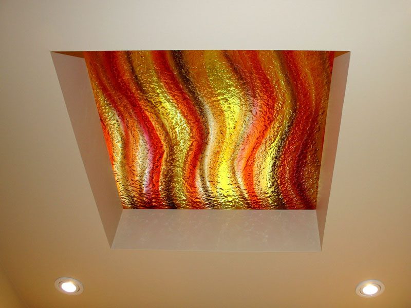 Glass Skylight colored