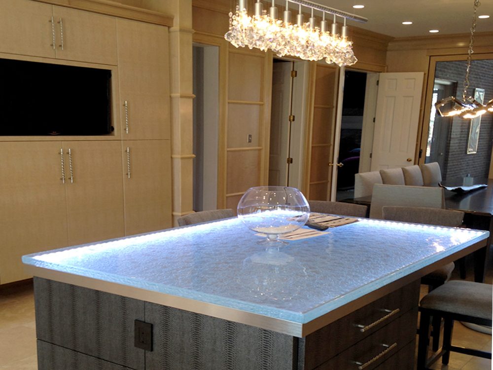 Custom glass counters