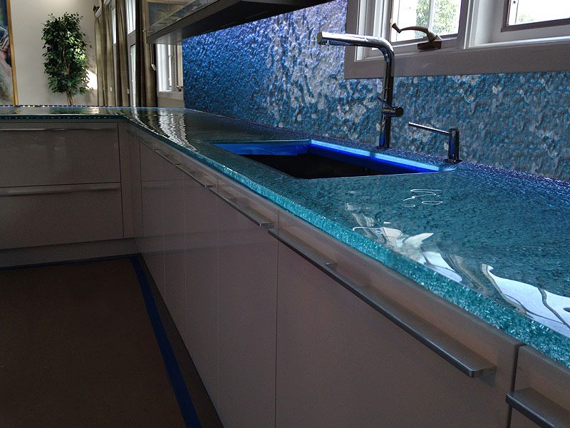 Kitchen glass countertops Raj2