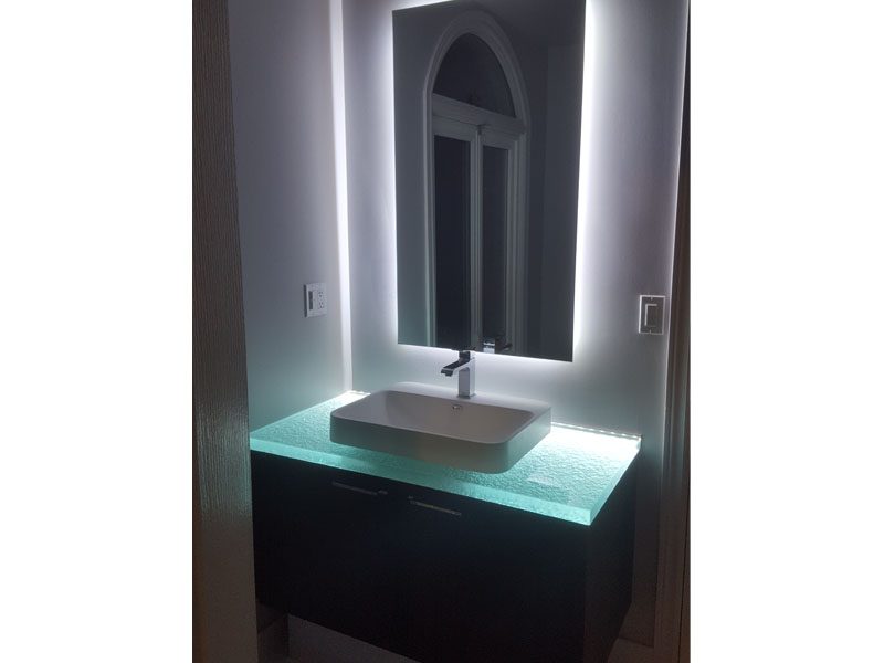 Mirror with LED
