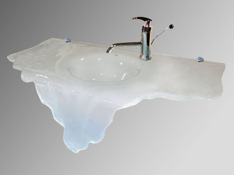 Waterfall ultra clear glass