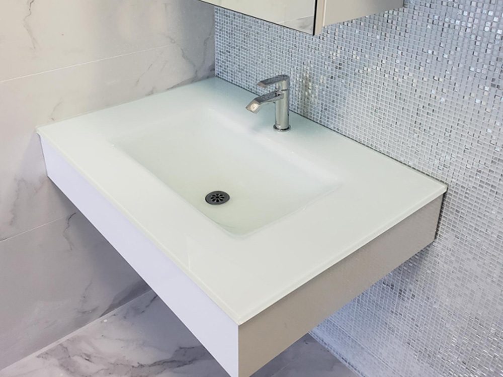 glass sink