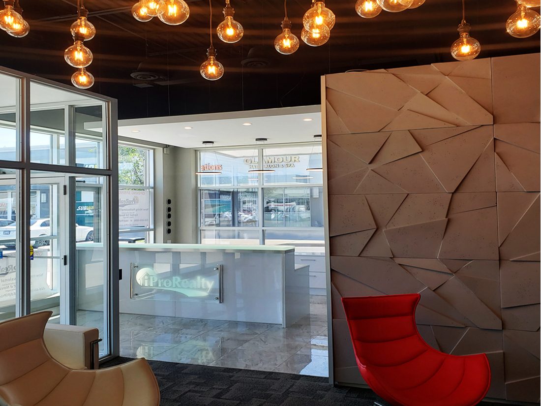 glass countertop retail location