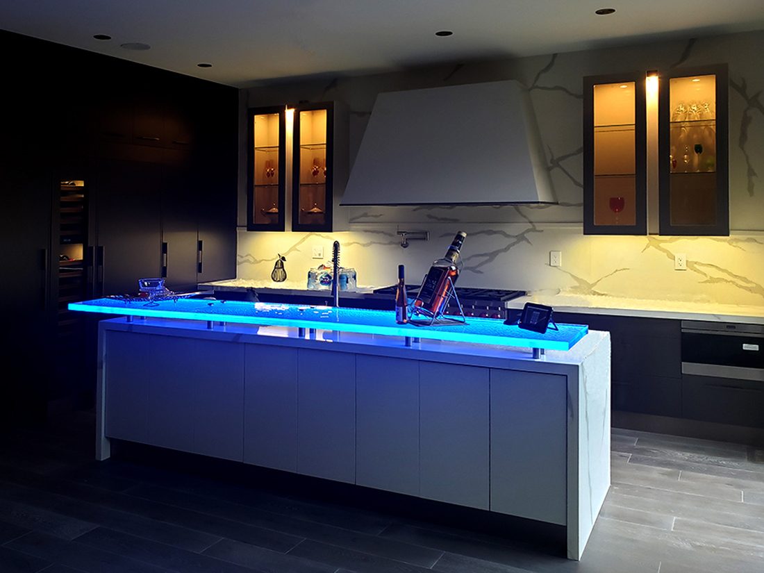 glass bartop