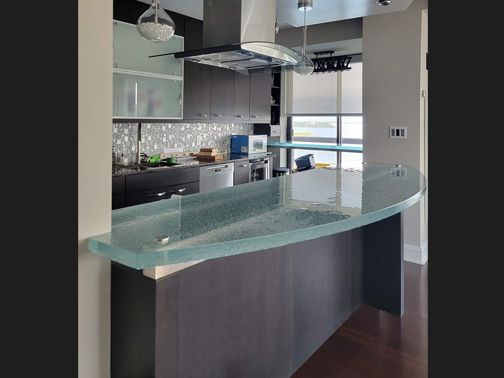 Glass Bar Top