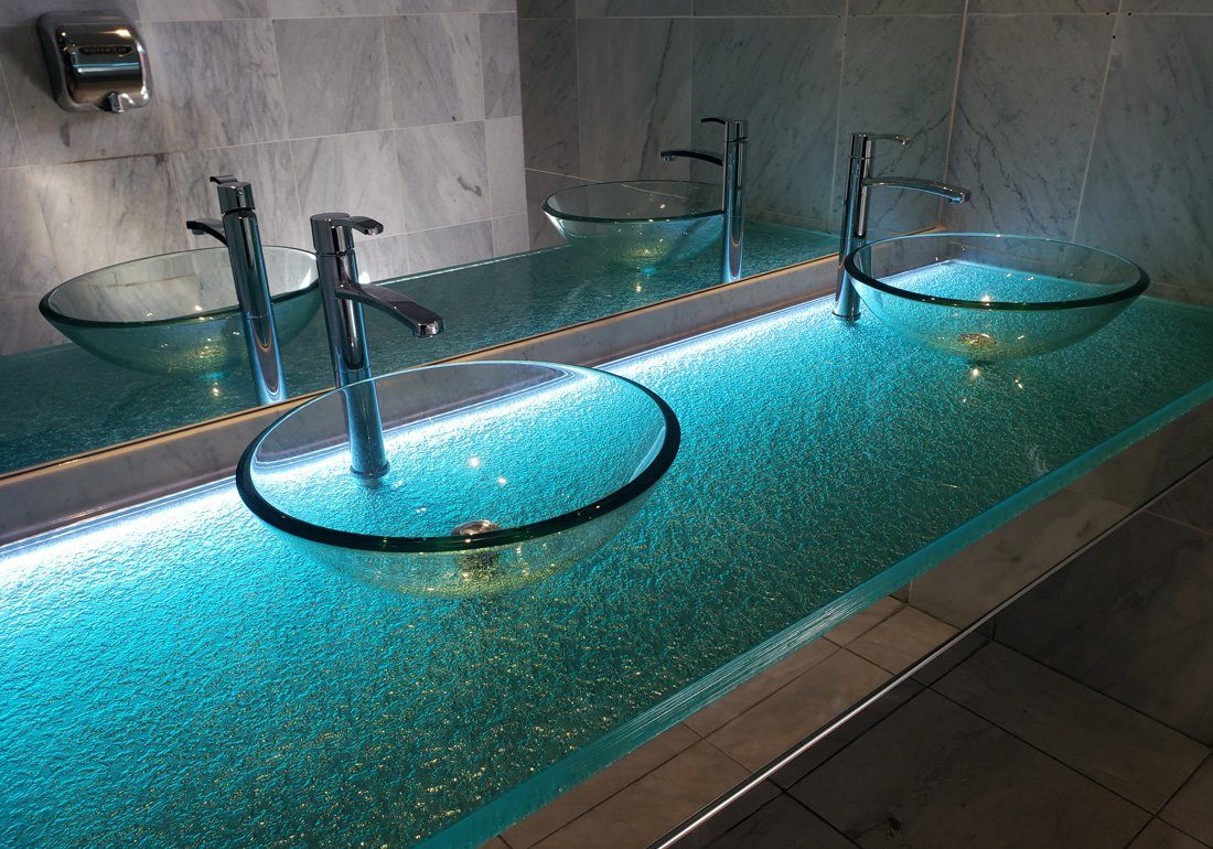 Retail glass counters