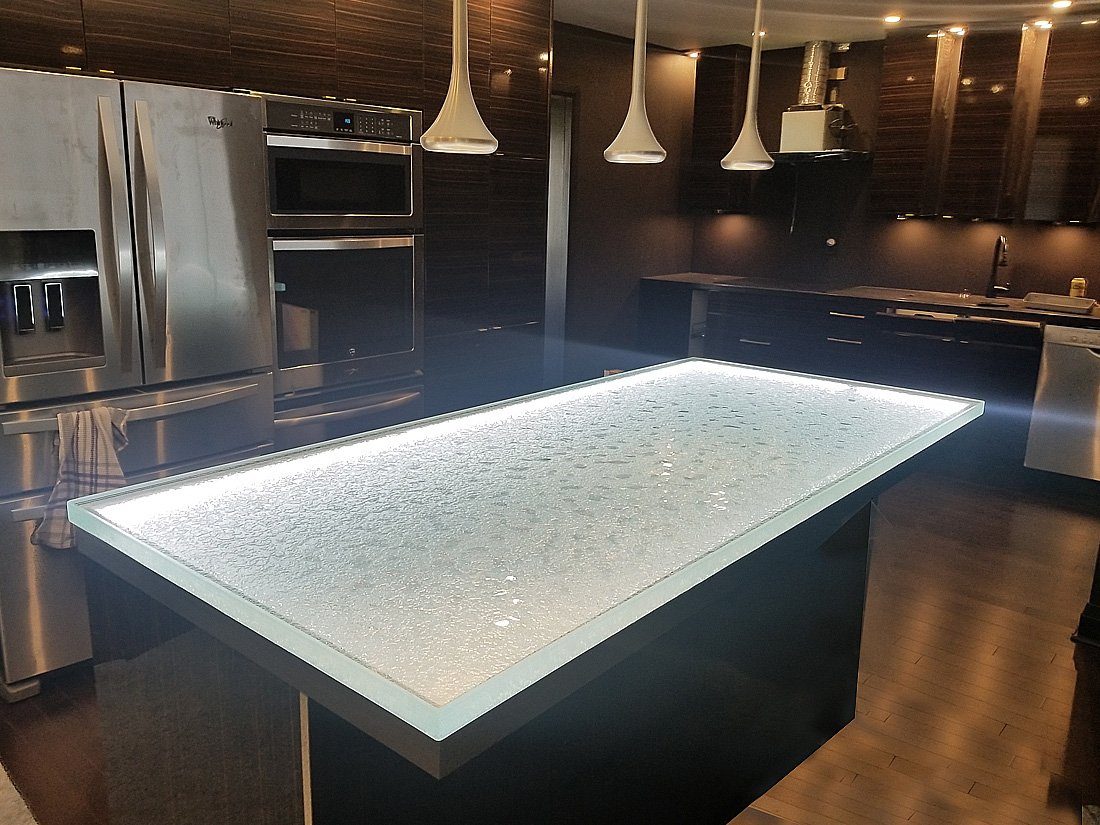 Textured Glass Countertops