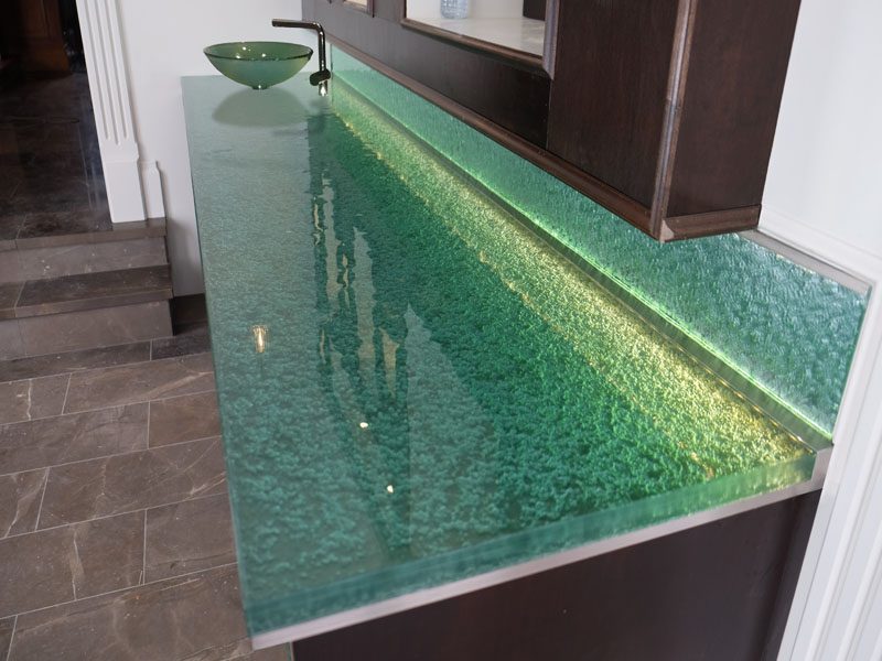 Glass bathroom countertop (George)